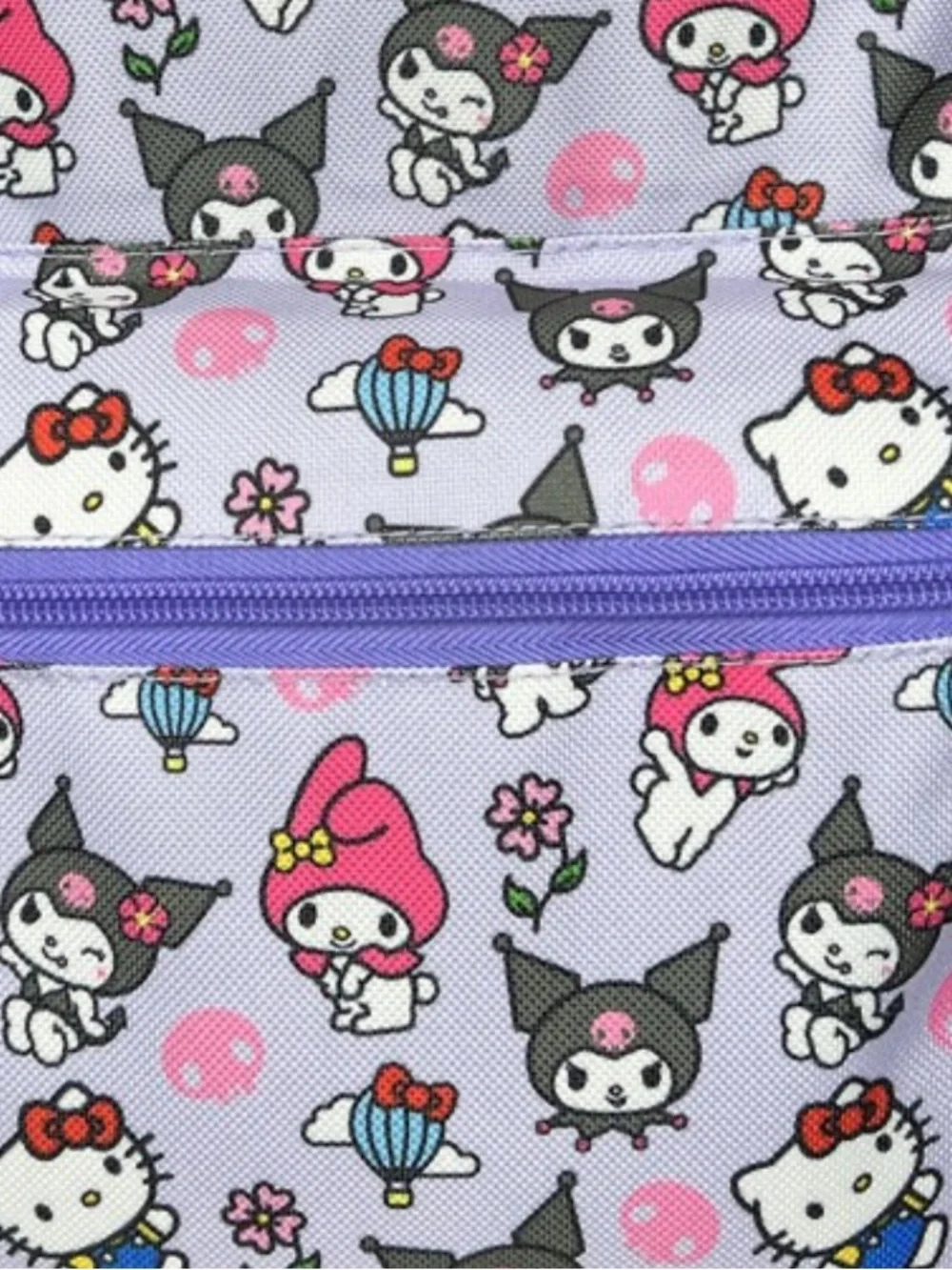Sanrio Hello Kitty & Friends Kuromi All Over Nylon Purple Kids 16